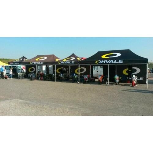 3 x 6m Pop Up Tent Folding Gazebo Promotion Marquee Equipped with Hexagonal 40x40x2.0mm Aluminum Frame and Dense 600D PVC Fabric