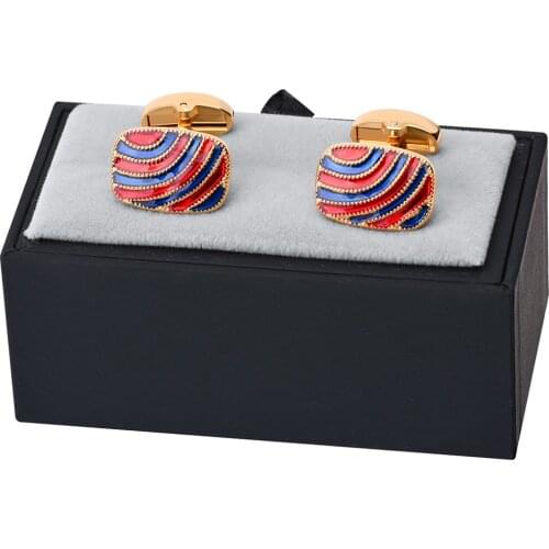 SAVOYSHI High Quality Colorful Enamel Cufflinks for mens French Shirt Wedding Grooms Best Men Gifts Free Engraving Name