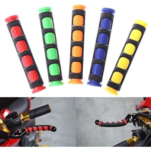 1 Pair Soft Anti-Slip Brake Handle Silicone Sleeve Motorcycle Bicycle Protection Cover Accessories Boutique Protective Gear