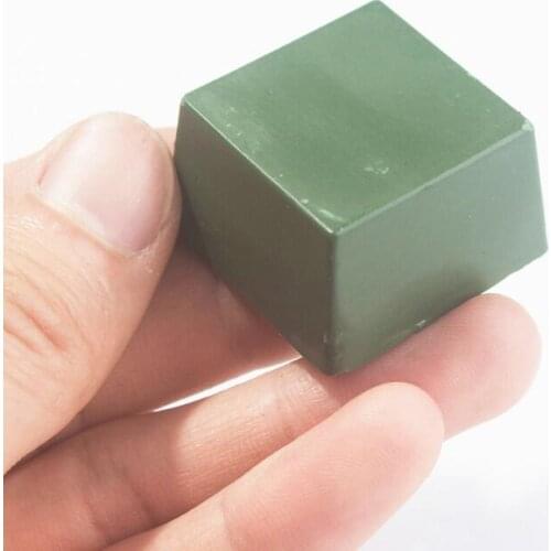 1Pc DIY Abrasives Paste Polishing Paste Green Alumina Fine Abrasive Buff Metal Jewelry Knife Blade Compound Polishing 30g 30x30