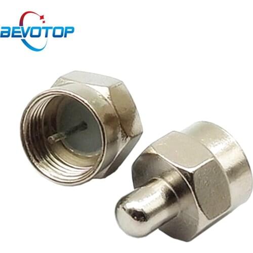 10pcs/lot 75 ohm resistor load F Male Plug Termination Dummy Load RF F connector head waterproof needle
