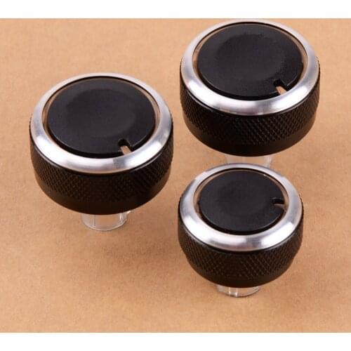 3Pcs AC Heater Climate Control Panel Switch Knobs Fit for VW Golf Plus Rabbit Beetle A5