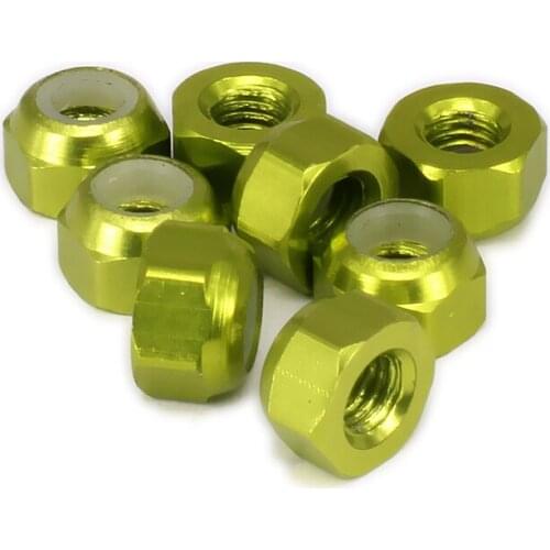 8pcs 3mm Lock Nut For 1/18 Revel 24540 Scorch Hobbico Dromida BX/MT/SC4.18 Short Course big foot Truck Monster Buggy s-course