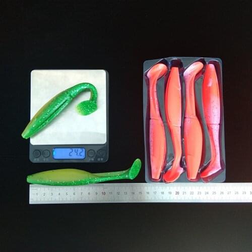 Noeby 8pcs Soft Lure 15cm Tail Swimbait Leurre Souple for Fishing NBL8019