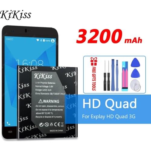 3200mAh High Capacity Battery For Explay HD Quad 3G Cell Phone Li-ion Polymer Battery Big Power