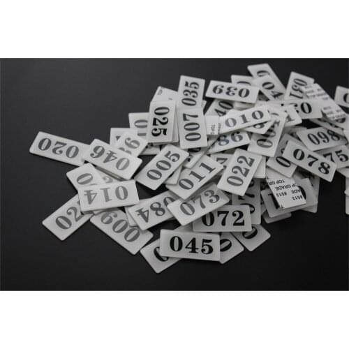 Acrylic Desk Table Sign Sticky Number Card Plate Storage Cabinet Shelf Number Sticker Door Doorplate Number Signage Tag Adhesive