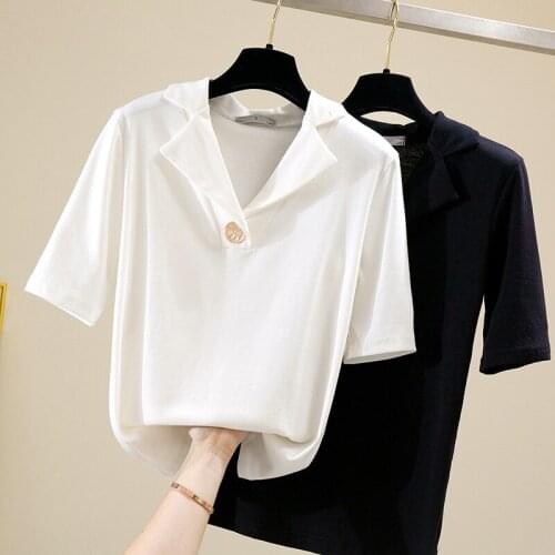 White tshirt woman clothes polo camisetas mujer cotton black t shirt women 2020 summer tops tee shirt femme t-shirty damskie