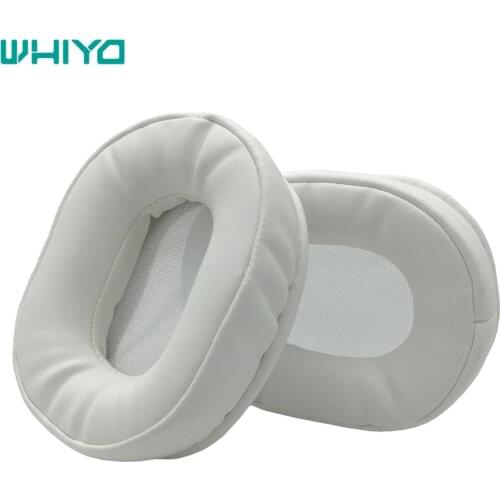 Whiyo 1 Pair of White Sleeve Ear Pads Cushion Cover Earpads Earmuff Replacement Cups for Philips SHB7000 SHB7000WT/00 Headset