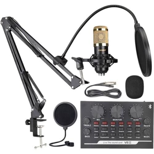 Bm800 Microphone V8 Sound Card YouTube Recording Voice Chat Podcast MK014F