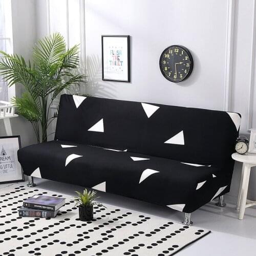Stretch Sofa Cover Without Armrest Folding Sofa Bed Cover All-Inclusive Couch Cover Big Elastic Slipcover Sofa Protector Cover