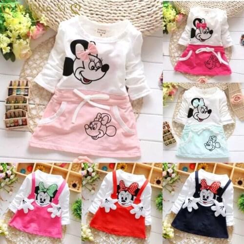 Baby Dress 2021 Summer New Girls Childrens Floral Lemon Sling Bow Cotton Striped Cartoon Strap Kids Princess Dresses 0-2Years