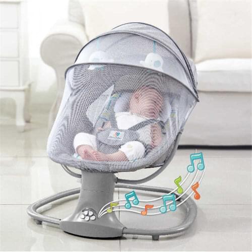 Baby Rocking Chair Electric Child comfort chair reclining chair Newborns Sleeping Cradle Bed for baby 0-3 years old