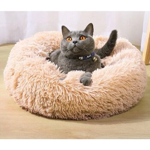 Dog Bed Super Soft Wash Long Plush Pet Kennel Deep Sleep Dog House Velvet Mats Sofa For Dog Basket Pet Cat Bed Drop Shipping