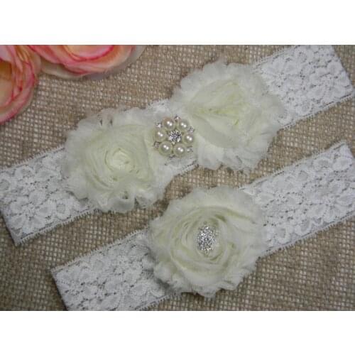 Wedding baby girl lace Headband Princess ivory shabby flower Headband children hair accessories 100set/lot