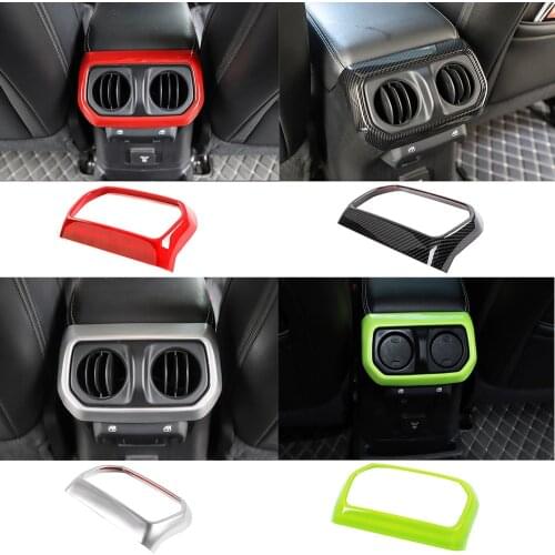 ABS Rear Air Vent Outlet AC Cover Decor Trim Fit for Jeep Wrangler JL Gladiator JT 2018-2021 Interior Car Accessories