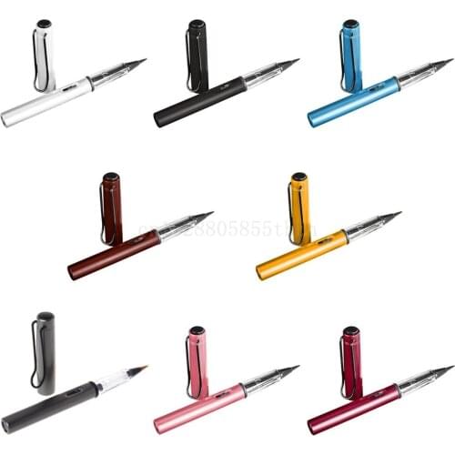 Metal Pumping Ink Watercolor Pen Calligraphy Soft Paint Brush Painting Supplies