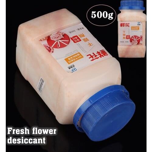 500g Reusable Silica Gel Flower Drying Compound Reusable Sand Desiccant Crystals DIY Craft Supplies