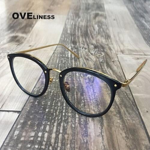 Fashion Optical Round Glasses Frame Women Men Retro eyeglasses frames Vintage eyewear Myopia Prescription eye glasses Spectacles