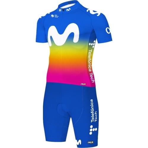 Movistar 2021 One Piece Skinsuit Conjunto Ciclismo Masculino Maillot Ciclismo Hombre Ciclismo Masculino Cycling Jersey
