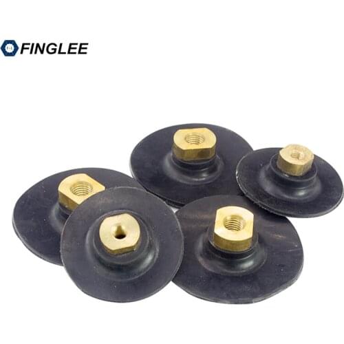 FINGLEE 1Pc 100mm 4 inch Soft Flexible Backer for Angle Grinder, M10, M14 or 5/8-11,grainte marble concrete polishing