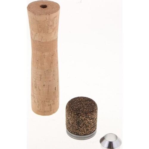 Fishing Pole Repair Composite Cork Wood Handle With Casting Reel Seat Set Grip Spinning Handle Fishing Tackle Accessories