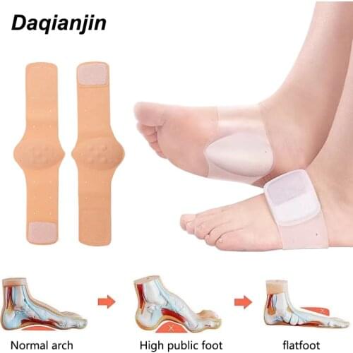 Arch Support Orthopedic Foot Pads Men Women Flatfeet Correction Bandage Insoles Relieve Plantar Fasciitis Pain Feet Care Tool