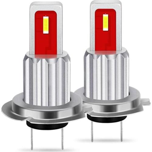 SALE 2Pcs H7 LED Bulbs CSP 1800LM Car Fog Lights Driving Day Running Lamp 12V 24V 6000K White Amber Blue Auto Led H7 Bulb CSV