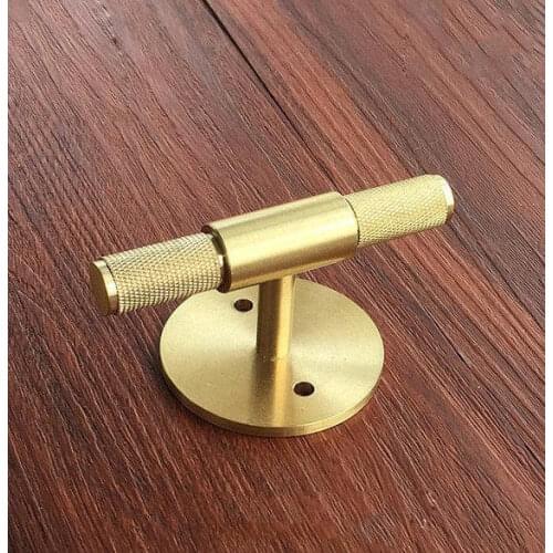 1.2'' Pure Copper Brass T Knobs Cabinet Knob Pull Handle Dresser Knobs Drawer Pulls Handles Backplate Antique Kitchen Furniture