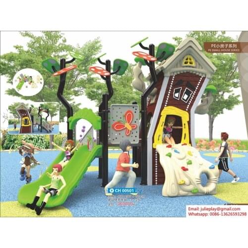 PE house series, tree house, outdoor playground equipment, CE approved,CH00501