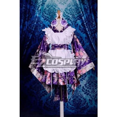 Printing Gorgeous Kimono Maid Clothing/Maid Cosplay Costume E001