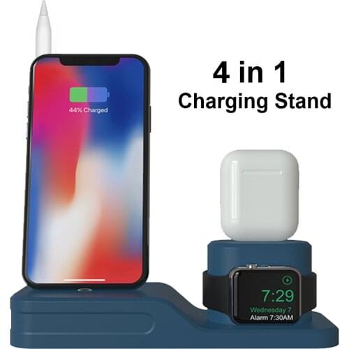 4 in 1 Charging Stand For iPhone 11 X XR XS Max 8 7 6s 6 USB Charger Dock Station For iWatch Apple Watch 5 4 3 2 1 AirPods