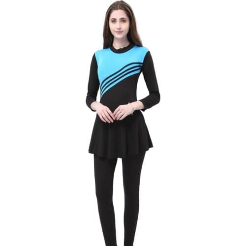 Women Conservative Sunscreen Jumpsuit Hijab Swimwear Islamic Swimsuit Burkini Muslim Swimwear Islamic Swimsuit
