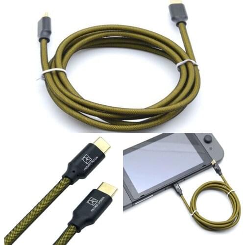 1.5M C to C High Speed 2.0 Gold Plated Extend Charging charger Cable Cord For Nintend Switch Console For Nintendo Switch Pro