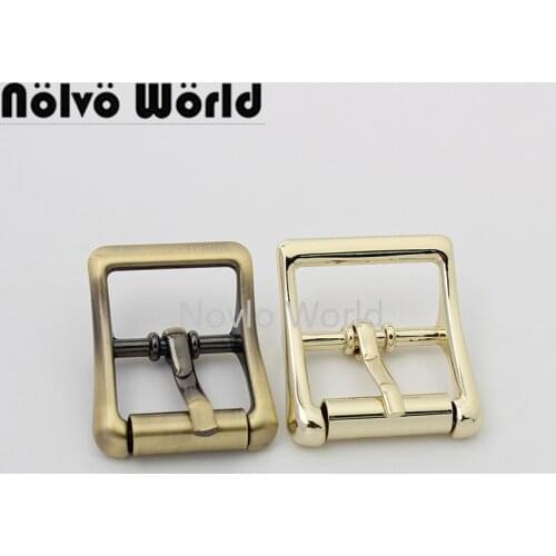 10-50pcs 5colors 20mm 23mm polished alloy pin buckle for purse backpack straps adjusted buckles handbag hardware