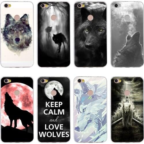 18H Classic Cool Wolf winter Silicone Soft Tpu Cover phone Case for xiaomi redmi 4a 6a 4x note 5a pro mi a1