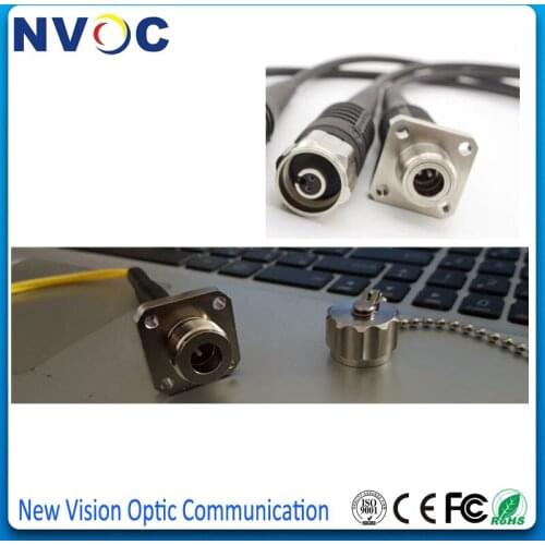 2Cores,2.0mm,Imported Armaid Yarn,Armored Cable,L:50CM,ODC Square Type (Female) to FC/UPC Fiber Optic Patch cord