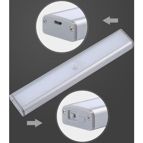 20 pcs LED PIR LED Motion Sensor Light Cupboard Wardrobe Bed Lamp LED Under Cabinet Night Light For Closet Stairs Kitchen