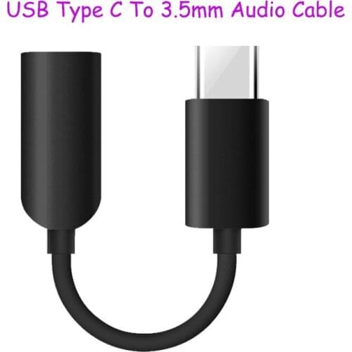 XIAOMI Audio Cable Type C 3.5 Jack Earphone Cable USB C to 3.5mm Headphones Adapter For Mi 9 10 T MIX 2 X3 NFC Redmi K30 K40 Pro