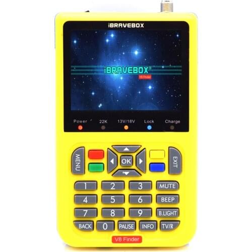 DOCOOLER 3.5 inch LCD V8 Finder HD DVB-S/S2 Digital Satellite H.264 MPEG-4 DVB S-S2 Satellite Meter Full 1080P FTA Satfinder