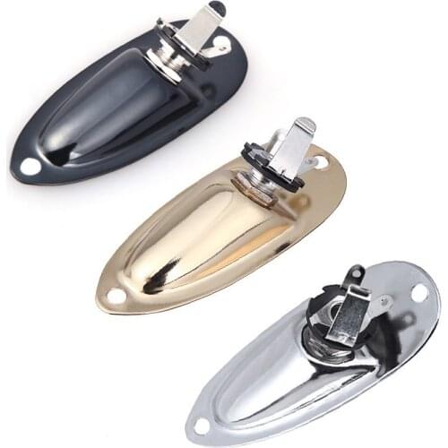 Output Jack Plate Socket Boat Style for Electric Guitar Chromeplated