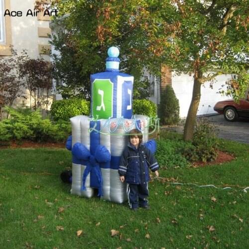 Hot sale inflatable gift bag,pop up presents bag for children on hanukkah day decoration