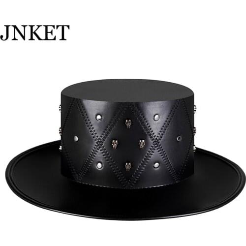 JNKET New Halloween Hat Punk Plague Doctor Neutral Magic Hat Gentleman Top Hat Lady Holiday Party Dance Props