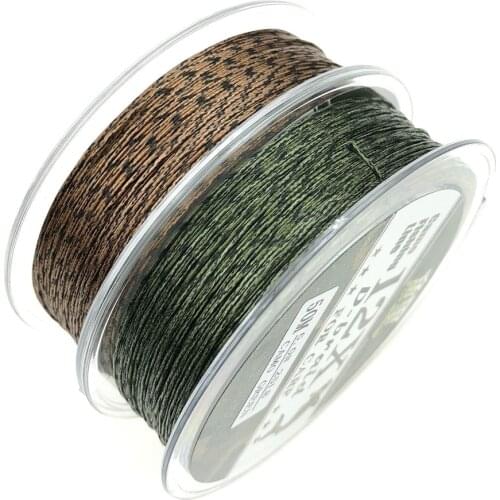 12 stands 50 M Carp fishing soft HookLink Uncoated Braid Line for Hair Rig more smoothly lead free leader leadcore hook link