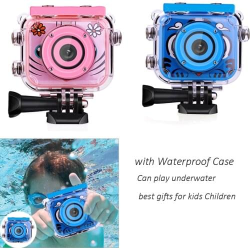 Mini Kid Camera Cam HD Digital Camera Children Birthday Gift 1080P Video Camera Waterproof Swim Child Toy DV Video Recorder Vlog