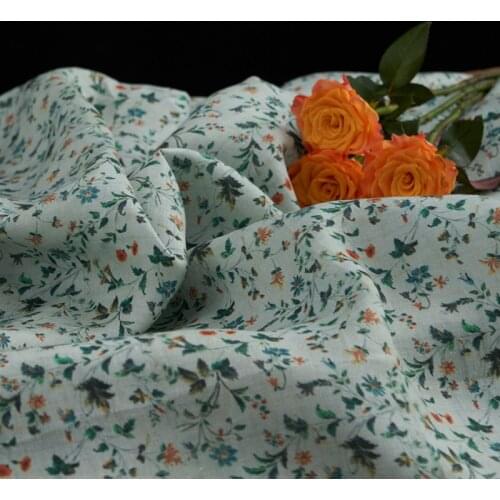 High quality flax fabrics High-end gowns, dresses, trousers, shirts and jackets tissu High-end brand patchwork