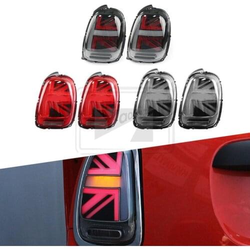 YaaGoo For Mini Cooper F55 F56 F57 Taillight Union Jack Checker BlackRed Jack Durable Car Accessories