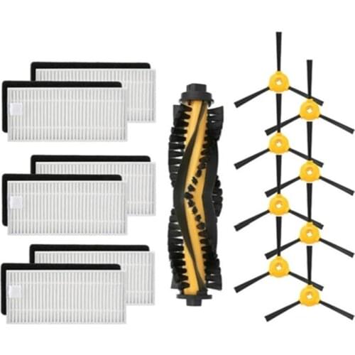 Roller Main Brush Hepa Filters Side Brush for EcoVacs Deebot 661 Robotics Vacuum Cleaner Parts Accessories Replacement