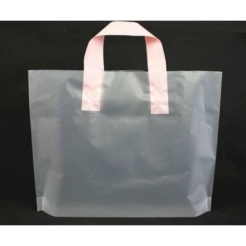 Custom logo trademark 50 one pack / boutique thickened clothing store plastic bag hand bag cosmetics store gift shopping bag pla
