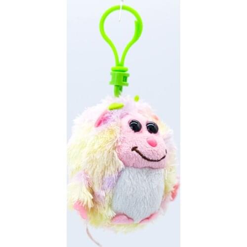 Ty Big Eyes Plush Monster Yellow Body Cute Keychain Toy Doll Mobile Phone Pendant 4" 10cm