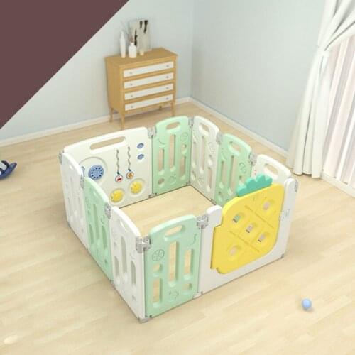 Convenient Baby Playpen Indoor Safety Fence Foldable Newborn Toddler Crawling Mat Small Amusement Park Kids Game Fence Barriers
